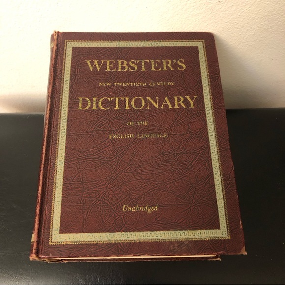 Vintage Collectible Webster's New American Dictionary 1952